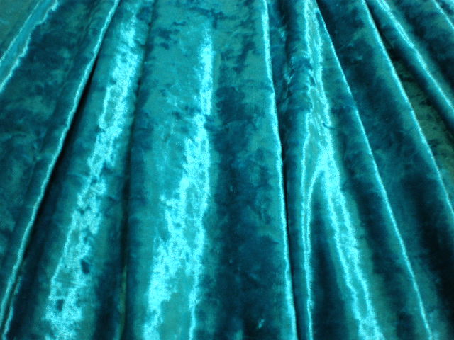 9. Turquoise Crushed Velvet